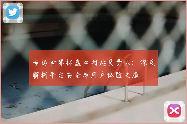 专访世界杯盘口网站负责人:深度解析平台安全与用户体验之道